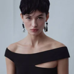 Robe Col Asymétrique -Promos Chaudine Magasin 47016716 99