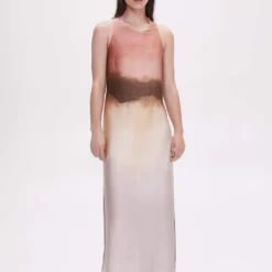 Robe Satinée Dos Croisé -Promos Chaudine Magasin 47017141 85 99999999 01