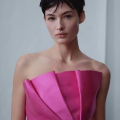 Robe Plissée Volume -Promos Chaudine Magasin 47046713 88 D1