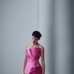 Robe Plissée Volume -Promos Chaudine Magasin 47046713 88 D2