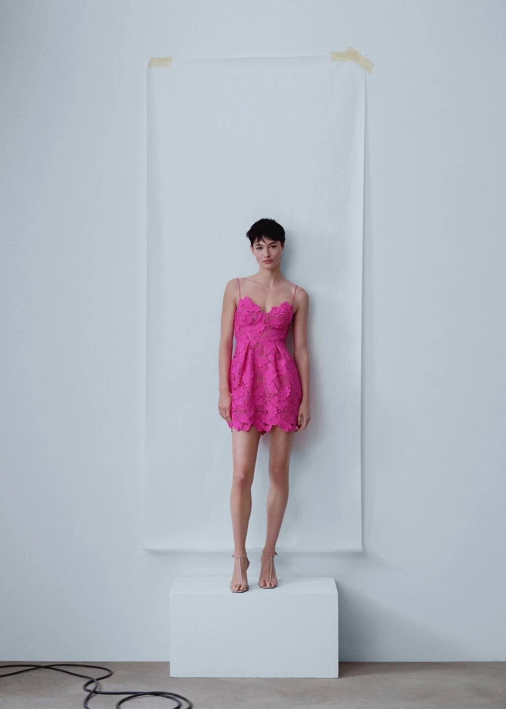 Robe Guipure Bretelles 2 Robe Guipure Bretelles – Image 2