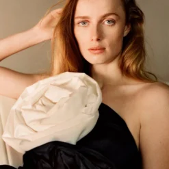 Robe Bicolore Maxifleurs -Promos Chaudine Magasin 47066711 99 D6