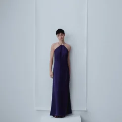 Robe En Satin à Col Rigide 22 Robe En Satin à Col Rigide -Promos Chaudine Magasin 47076712 57 99999999 01