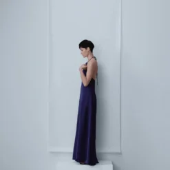 Robe En Satin à Col Rigide 25 Robe En Satin à Col Rigide -Promos Chaudine Magasin 47076712 57 D4