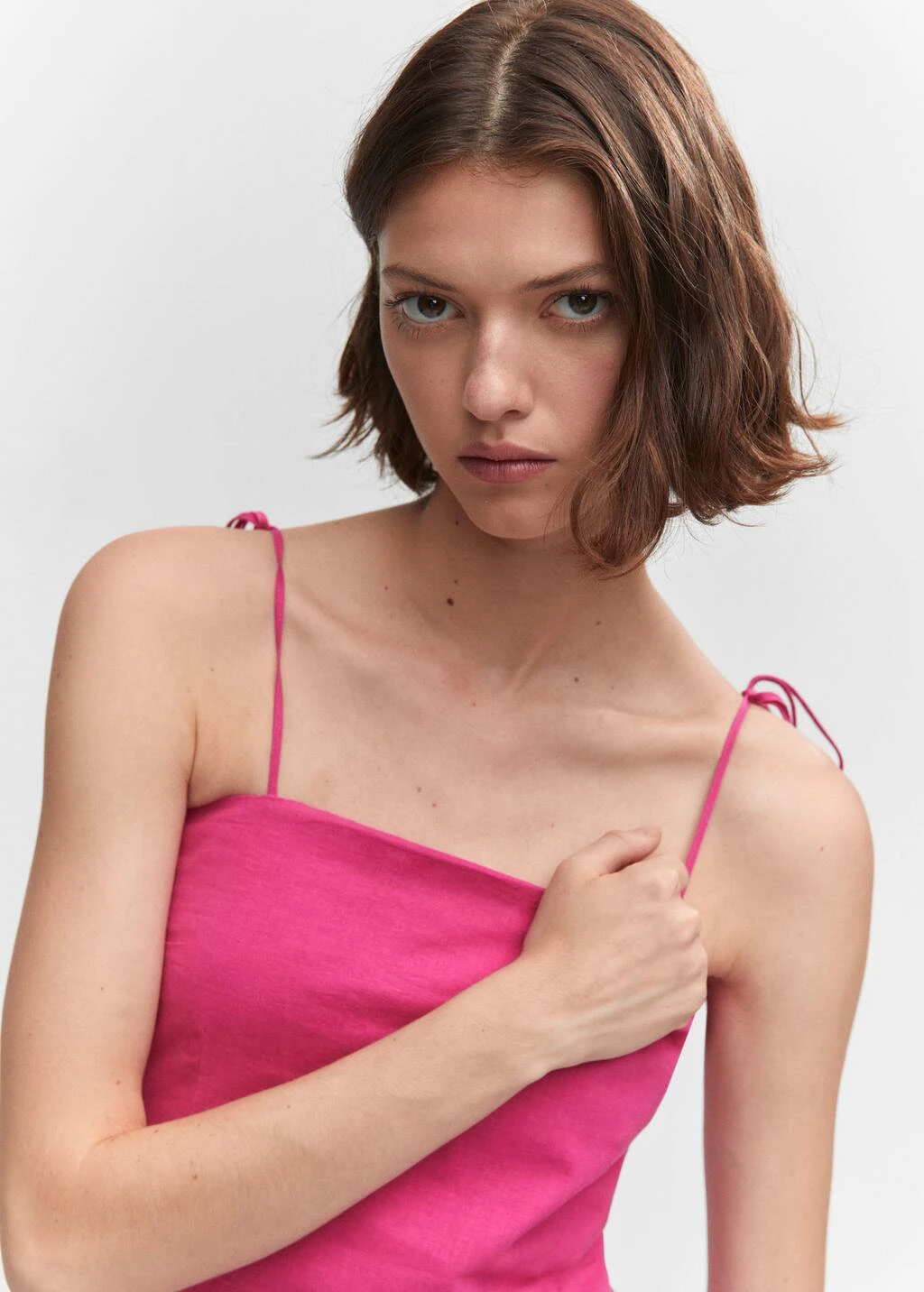 Robe Lin Détails Perles 12 Robe Lin Détails Perles – Image 12