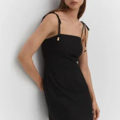 Robe Lin Détails Perles 19 Robe Lin Détails Perles -Promos Chaudine Magasin 57000256 99 D2