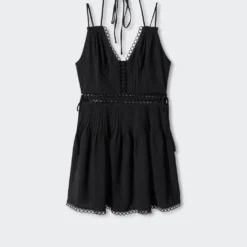 Robe Parties Ajourées Bretelles Doubles -Promos Chaudine Magasin 57000271 99 B