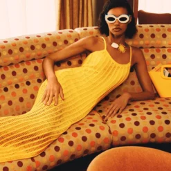 Robe Maille Empiècements Ajourés -Promos Chaudine Magasin 57000404 15 D6