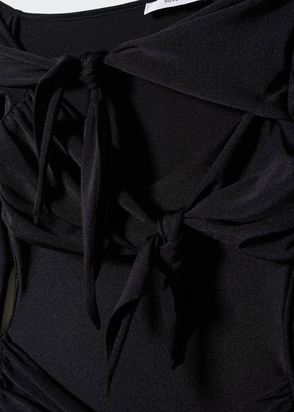 Robe Drapée Détail Nœuds 5 Robe Drapée Détail Nœuds – Image 5