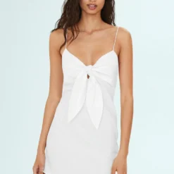 Robe Bretelles Encolure Nouée -Promos Chaudine Magasin 57000431 01