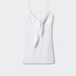 Robe Bretelles Encolure Nouée -Promos Chaudine Magasin 57000431 01 B