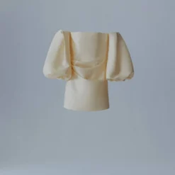 Robe Satin Manches Bouffantes -Promos Chaudine Magasin 57001099 01 B