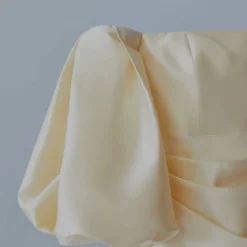 Robe Satin Manches Bouffantes -Promos Chaudine Magasin 57001099 01 D8