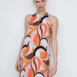 Robe Imprimée à Emmanchures Américaines