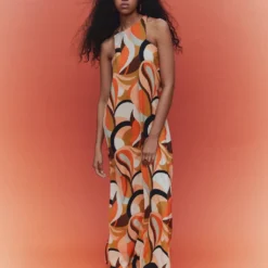 Robe Imprimée à Emmanchures Américaines -Promos Chaudine Magasin 57001121 25 D6