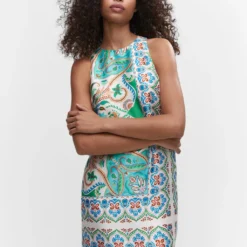 Robe Satinée Paisley