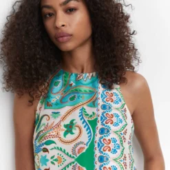 Robe Satinée Paisley 11 Robe Satinée Paisley -Promos Chaudine Magasin 57001132 02 D1