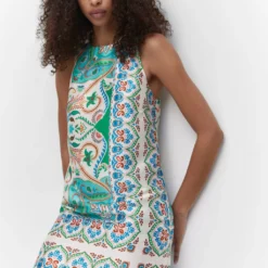 Robe Satinée Paisley 12 Robe Satinée Paisley -Promos Chaudine Magasin 57001132 02 D2