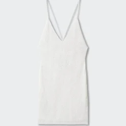 Robe Texture Dos Croisé 13 Robe Texture Dos Croisé -Promos Chaudine Magasin 57001142 02 B