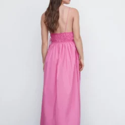 Robe Coton Nœuds Sur Les Côtés 18 Robe Coton Nœuds Sur Les Côtés -Promos Chaudine Magasin 57002892 85 R