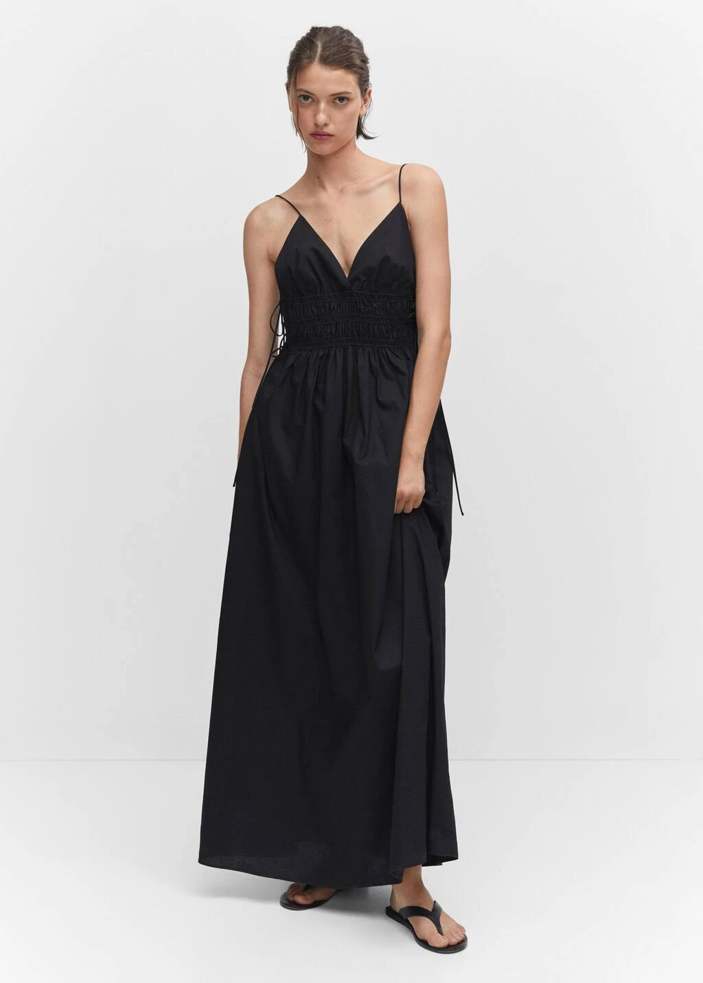 Robe Coton Nœuds Sur Les Côtés 11 Robe Coton Nœuds Sur Les Côtés – Image 11