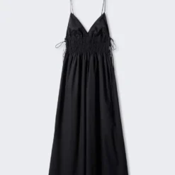 Robe Coton Nœuds Sur Les Côtés 31 Robe Coton Nœuds Sur Les Côtés -Promos Chaudine Magasin 57002892 99 B