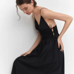 Robe Coton Nœuds Sur Les Côtés 29 Robe Coton Nœuds Sur Les Côtés -Promos Chaudine Magasin 57002892 99 D2