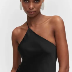 Robe Satinée Dos Nu -Promos Chaudine Magasin 57002893 99 D1