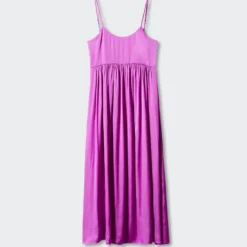 Robe Longue Satinée -Promos Chaudine Magasin 57002895 88 B