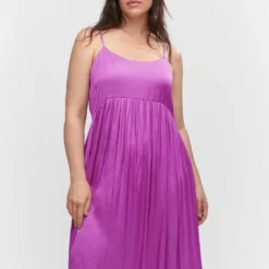 Robe Longue Satinée -Promos Chaudine Magasin 57002895 88 D5