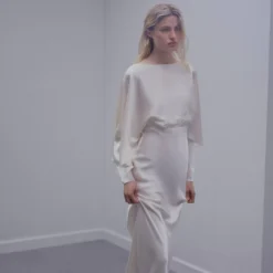 Robe Style Lingerie Détail Cape -Promos Chaudine Magasin 57003278 05 D1