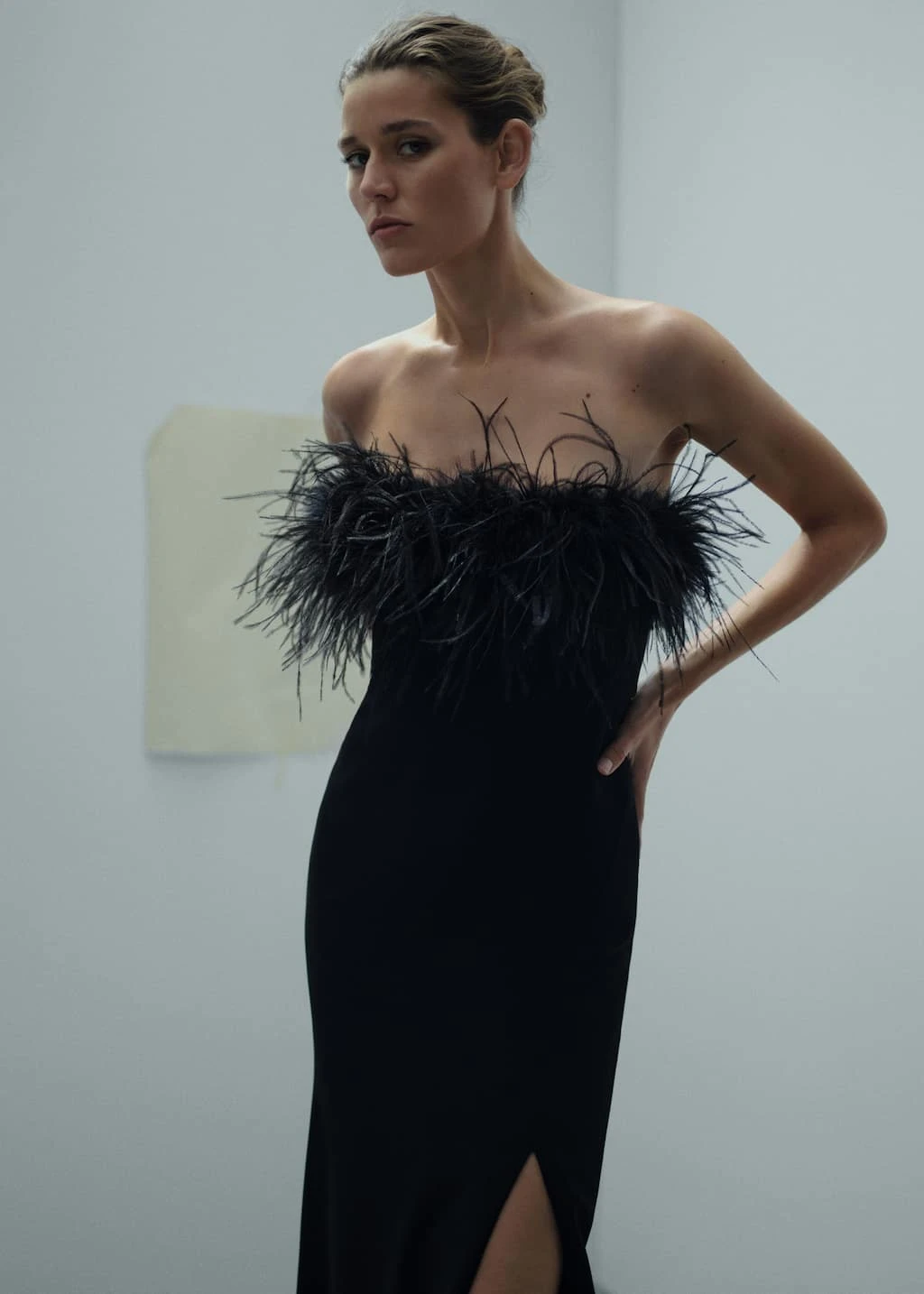 Robe Bustier Détail Plumes 5 Robe Bustier Détail Plumes – Image 5