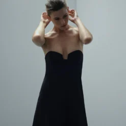 Robe Structurée Encolure Cœur 12 Robe Structurée Encolure Cœur -Promos Chaudine Magasin 57005157 99 D6