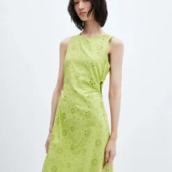 Robe Brodée Ouvertures Latérales 19 Robe Brodée Ouvertures Latérales -Promos Chaudine Magasin 57005795 40