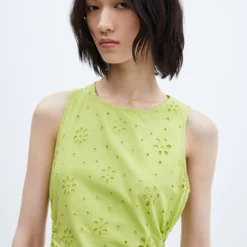 Robe Brodée Ouvertures Latérales 22 Robe Brodée Ouvertures Latérales -Promos Chaudine Magasin 57005795 40 D1