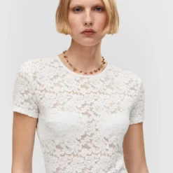 Robe Courte Guipure -Promos Chaudine Magasin 57010316 02 D1