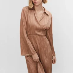 Robe Chemisier Satinée -Promos Chaudine Magasin 57010714 30