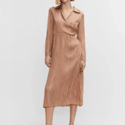 Robe Chemisier Satinée -Promos Chaudine Magasin 57010714 30 99999999 01