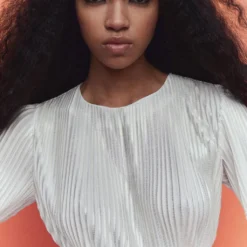 Robe Plissée Ouvertures -Promos Chaudine Magasin 57010898 01 D7