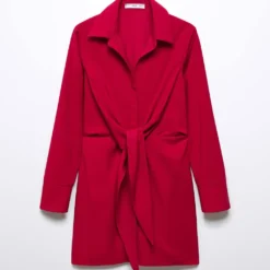 Robe Chemise Détail Nœud -Promos Chaudine Magasin 57013802 70 B