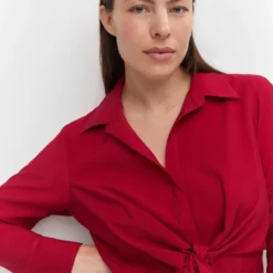 Robe Chemise Détail Nœud -Promos Chaudine Magasin 57013802 70 D4