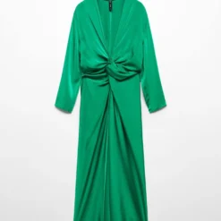 Robe Satinée Nœud -Promos Chaudine Magasin 57014435 44 B