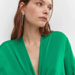 Robe Satinée Nœud -Promos Chaudine Magasin 57014435 44 D1