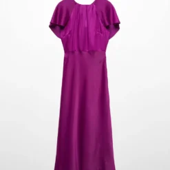 Robe Satinée à Détails Sur Le Dos -Promos Chaudine Magasin 57014436 65 B