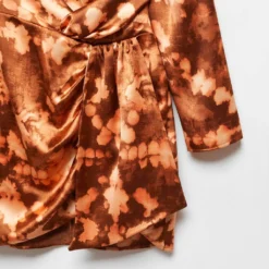 Robe Courte Drapée Tie And Dye -Promos Chaudine Magasin 57016026 30 D8