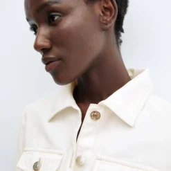 Robe En Jean Boutons -Promos Chaudine Magasin 57017123 02 D1