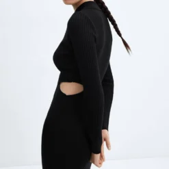 Robe Maille Côtelée Ouvertures -Promos Chaudine Magasin 57017755 99 D6