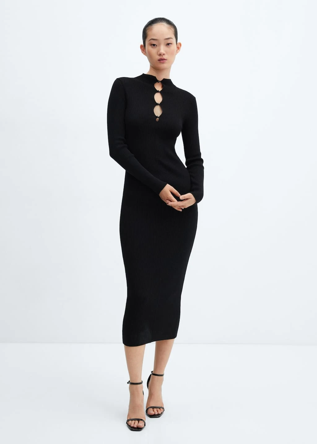 Robe Côtelée à Boutons 2 Robe Côtelée à Boutons – Image 2