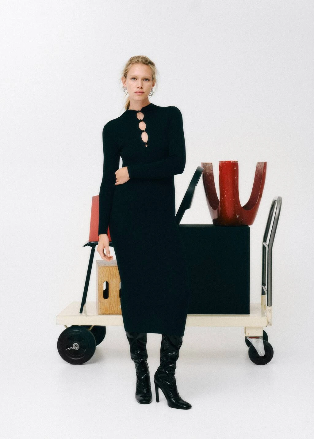 Robe Côtelée à Boutons 6 Robe Côtelée à Boutons – Image 6