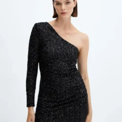 Robe Asymétrique Sequins